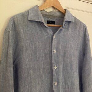 PROPER CLOTH LINEN OXFORD SHIRT -- Size Large